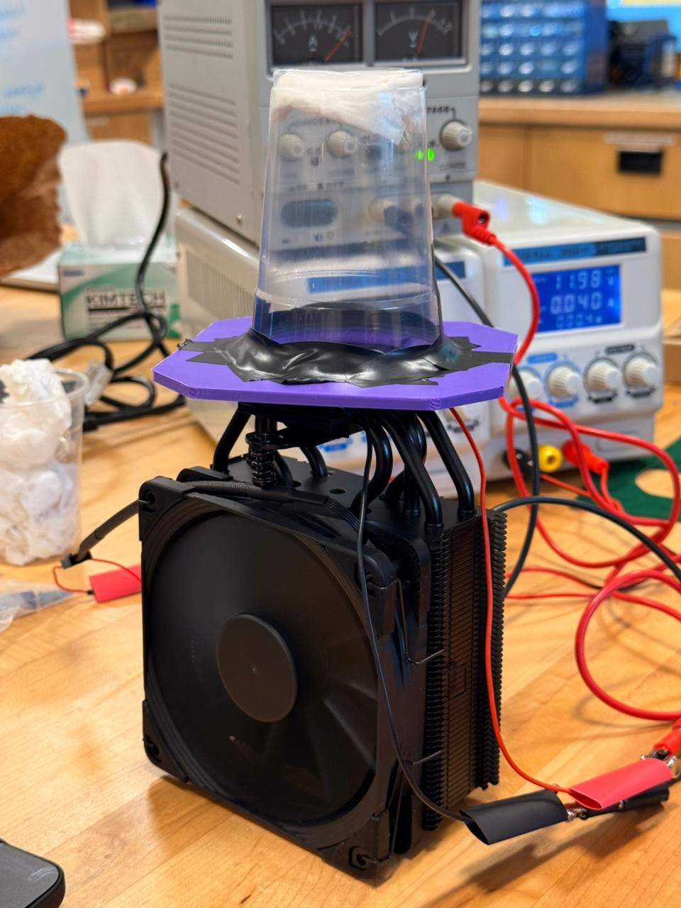 Cloud chamber setup