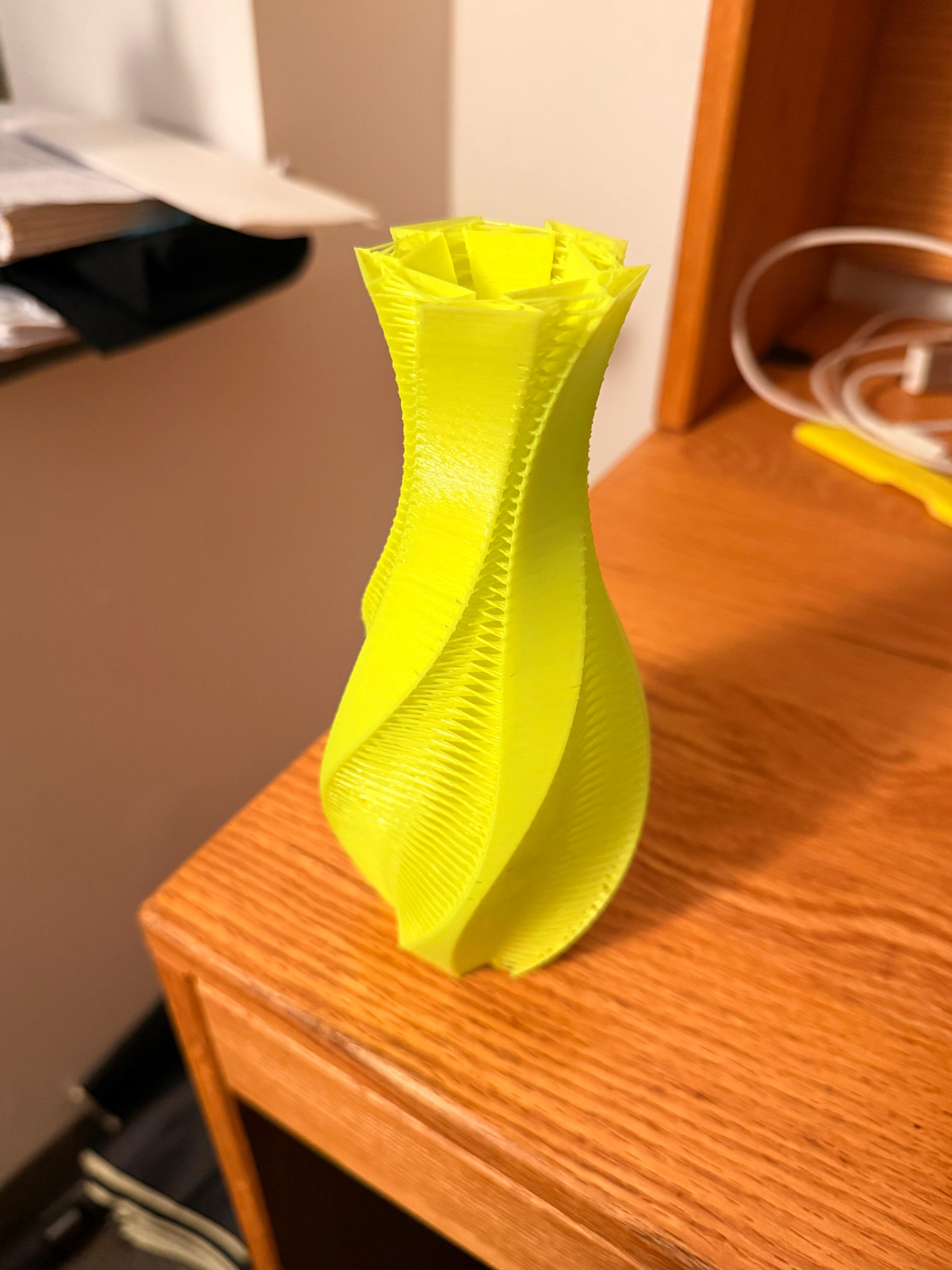 Twisted vase print